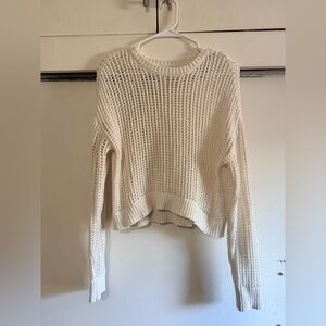 West of Melrose Cream Sweater Size S